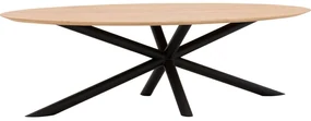 Goossens Excellent Eettafel Gs-1302, Ovaal 260 x 130 cm