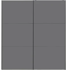 Goossens Kledingkast Easy Storage Sdk, 203 cm breed, 220 cm hoog, 2x 3 paneel glas schuifdeuren