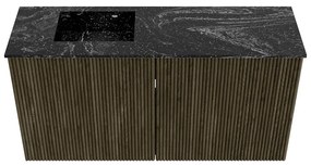 Mondiaz Joya DLux 80cm toiletmeubel shadow met wastafel faye links 1 kraangat lava