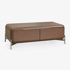 Rechthoekige Salontafel 120x60 Cm In Mdf Alazne Kameelbruin - Sklum