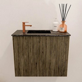 Mondiaz Joya DLux 50cm toiletmeubel dusk met wastafel faye links 1 kraangat lava