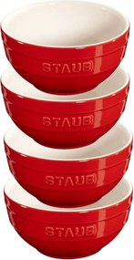 Staub Ceramique Kommenset 12cm / 4-delig, Kersenrood - Ceramique - Staub