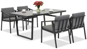 Eetset Cento voor 4 personen Garden Point antraciet