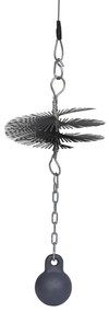 vidaXL Schoorsteenveegborstel rond Ø 15 cm