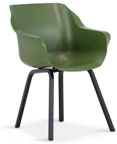Tuinstoel Kunststof Groen Hartman Sophie Element moss green - met gratis kussen