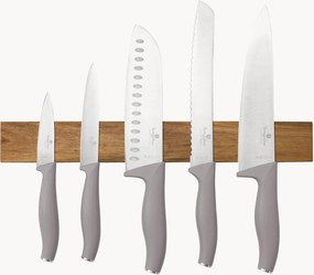 Keukenmessen Taupe met magnetische hanger, 6-delig