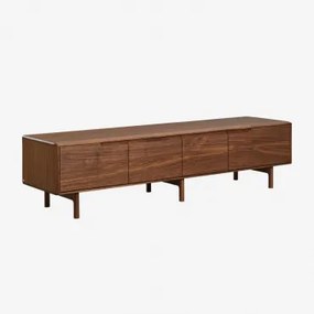 Treveris Houten Tv-kast Marrón Nogal Oscuro & ↔︎ 240 Cm - Sklum