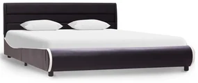 vidaXL Bedframe met LED kunstleer zwart 160x200 cm