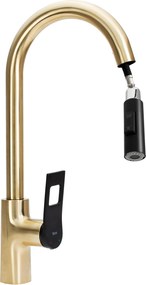 Keukenkraan Rea SOUL Black/Brush Gold