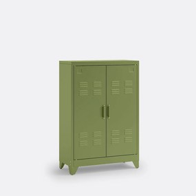 Lage kast in metaal, 2 deuren, Hiba