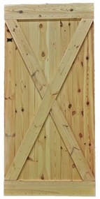 Loftdeur Hout 210x100 X-motief