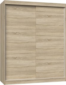 Kledingkast Mandeville 167, Sonoma eik, 200x160x61cm, 115.5 kg, Kledingkast deuren: Schuivend