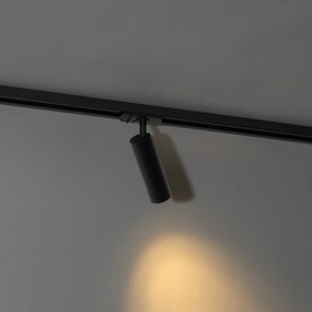 Moderne spot zwart voor railsysteem 1-fase 35mm - Iconic Jeana Luxe