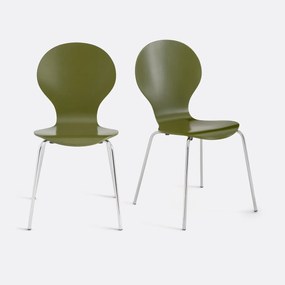 Set van 2 stapelbare stoelen, Lenon
