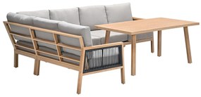 Garden Impressions San Capri lounge dining set 5-delig - light teak aluminium