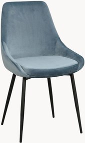 Gestoffeerde fluwelen stoelen Sierra, 2-delig