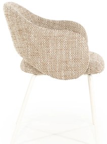 By-Boo Story Wit-frame Eetkamerstoel Bruin