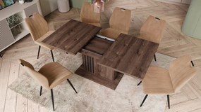 LEONEL Bruin Eik – MODERNE VOUWTAFEL TOT 180 cm!
