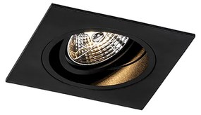 Set van 6 Moderne inbouwspot zwart verstelbaar - Chuck 70