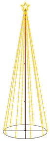 vidaXL Kegelkerstboom 310 LED's warmwit 100x300 cm