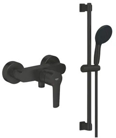 Grohe Start Douchekraan - met glijstangset - HOH 15cm - matte black (zwart) SW924741 / SW1126516