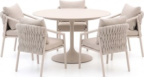 Diningset SUNS | 5 personen | Tuinset sintered stone | 6-delig | Kees Smit Tuinmeubelen