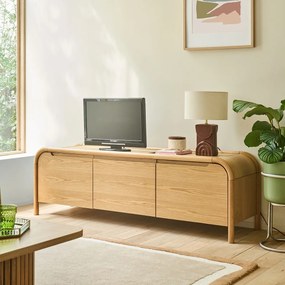 3-deurs tv-meubel, eiken fineer, LIPA