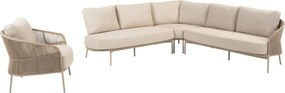 Florence hoek loungeset 4 delig latte Taste 4SO