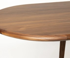 Zuiver Twist Oval Walnut Uitschuifbare Eettafel Walnoot 185-240 Cm - 90 X 185cm.