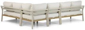 Hoek loungeset 7 personen Aluminium Taupe  Santika Furniture Santika