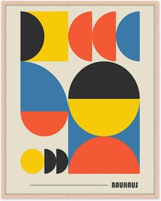 Ingelijste digitale print Typical Bauhaus