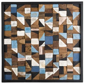 Wanddecoratie Mozzao teakhout | Macabane