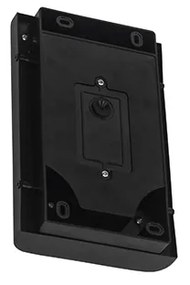 Wandlamp zwart incl. LED IP44 met bewegingssensor - Khuvan