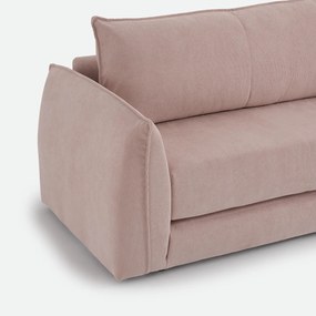 Rechte, uitklapbare fauteuil, 1-zits, van fijn geribd fluweel, TIKI