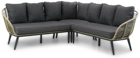 Hoek loungeset 4 personen Aluminium/wicker Taupe  Coco Coco Leonardo