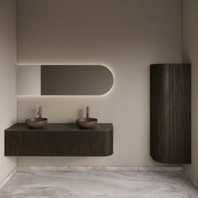Gliss Design Alluro kolomkast 160cm met ronding links charcoal