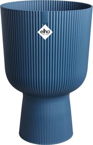 elho Vibes Fold Coupe Rond 30 - Diepblauw - Diameter 30 x H 45 cm - Ideaal voor binnen - 100% gerecycled