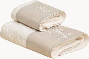 Katoenen handdoekenset Zahra, 2-delig, A-Z