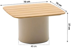 Stoel en Bank Loungeset 5 personen Aluminium/rope Grijs  Coco Vinci/Ronda