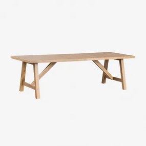 Rechthoekige Tuin Tafel Van Acaciahout Dubai 260 X 100 Cm & Rustiek Acaciabruin - Sklum