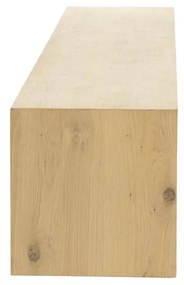 Eleonora Milo Eiken Tv-meubel Met Schuifdeuren 240 Cm Naturel - 240x42x43cm.