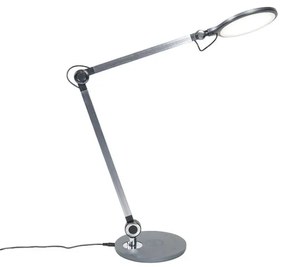 Design tafellamp met dimmer grijs incl. LED met touch en inductielader - Don Design Binnenverlichting Lamp