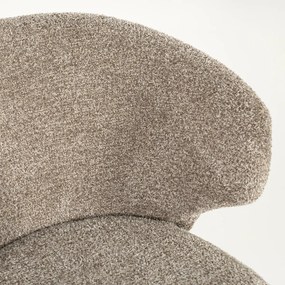 Eleonora Mateo Bruin Potige Eetstoel Taupe