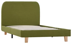 vidaXL Bedframe stof groen 90x200 cm