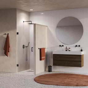 Brauer Void profielloze nisdeur 70cm gunmetal geborsteld PVD