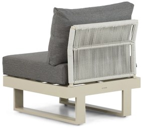 Hoek loungeset 6 personen Aluminium Taupe  Lifestyle Garden Furniture Lorenzo