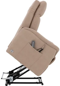 Goossens Relaxstoel Troyes, Relaxfauteuil - lift up systeem+2 motors (140 kg)