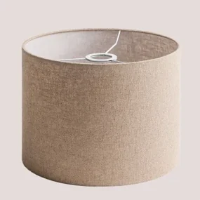 Arlina Linnen Lampenkap Licht Zandbruin & Ø30 Cm - ↑20 Cm - Sklum