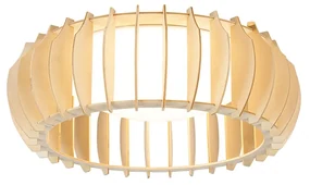 Scandinavische plafondlamp beige 40cm incl. LED - MonteScandinavisch Scandinavisch rond Binnenverlichting Lamp