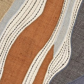 Zuiver Move Stoffen Schilderij Oranje Blauw